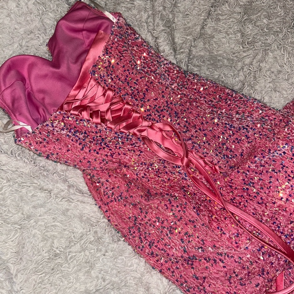 Pink custom dress